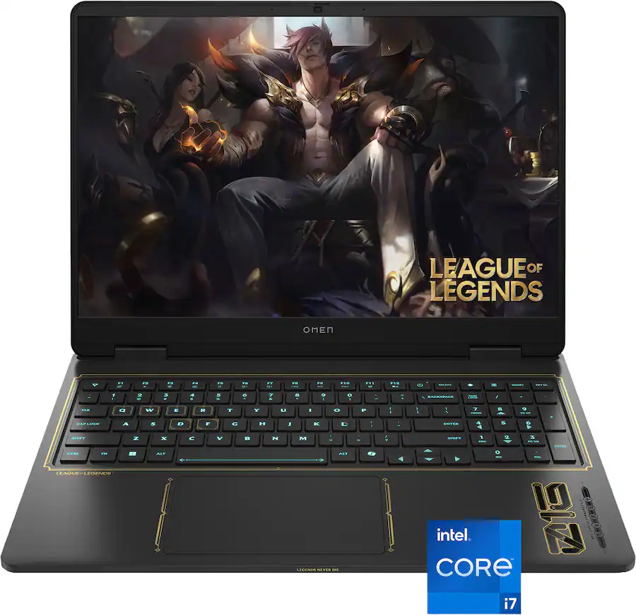 HP OMEN 16-AM0017 GAMING League of Legends Ltd Ed Core™ i7-14650HX 1TB SSD 32GB 16" (1920x1200) 165Hz WIN11 NVIDIA® 5060 8192MB SHADOW BLACK RGB Backlit Keyboard laptop