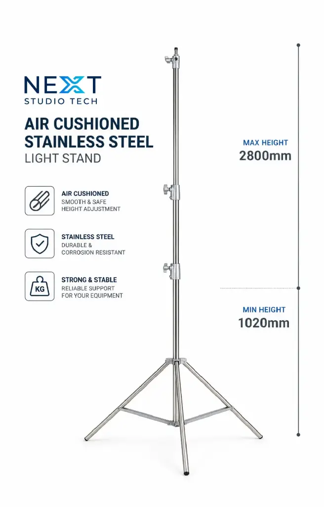 Next SteelPro 280 Air-Cushioned Light Stand
