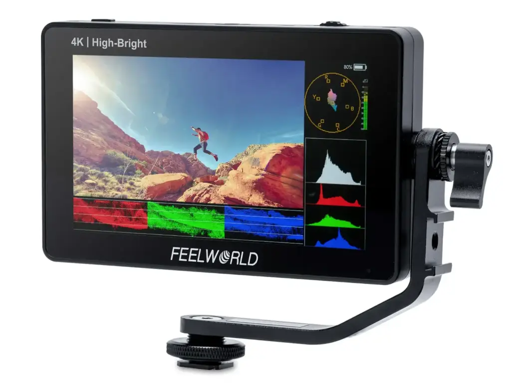  LCD FEELWORLD F6 PLUSX 5.5 Inch High Bright 1600nit Touch Screen DSLR Camera Field Monitor