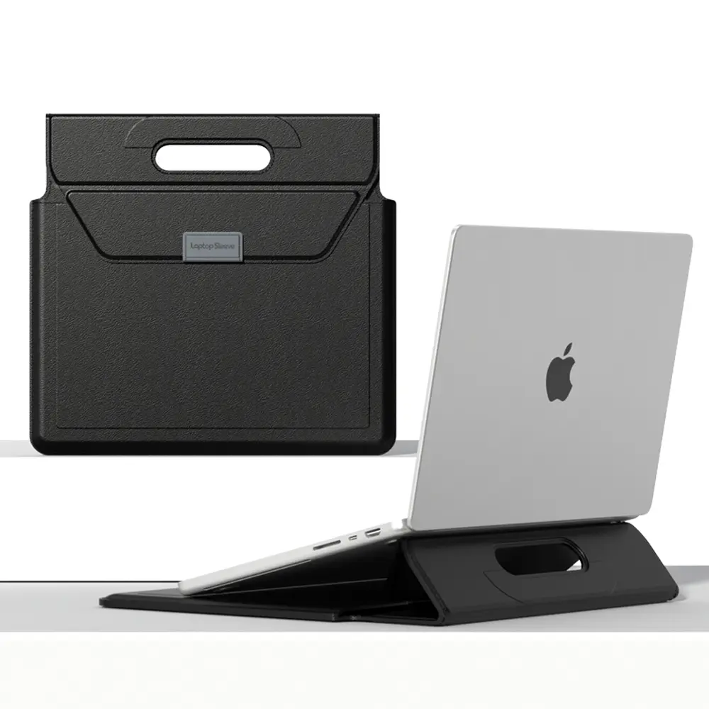 Laptop Sleeve with Folding 15-Degree Ergonomic Stand LP-5 - 15.6"