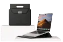 Laptop Bag Sleeve with Folding Stand for 15.6" /Laptop, Ergonomic 15-Degree 