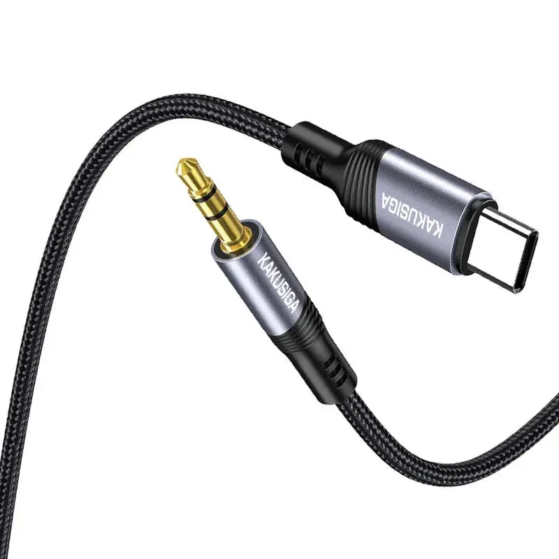 KAKUSIGA KSC-894 3.5mm AUX to USB-C Audio Cable — 1m