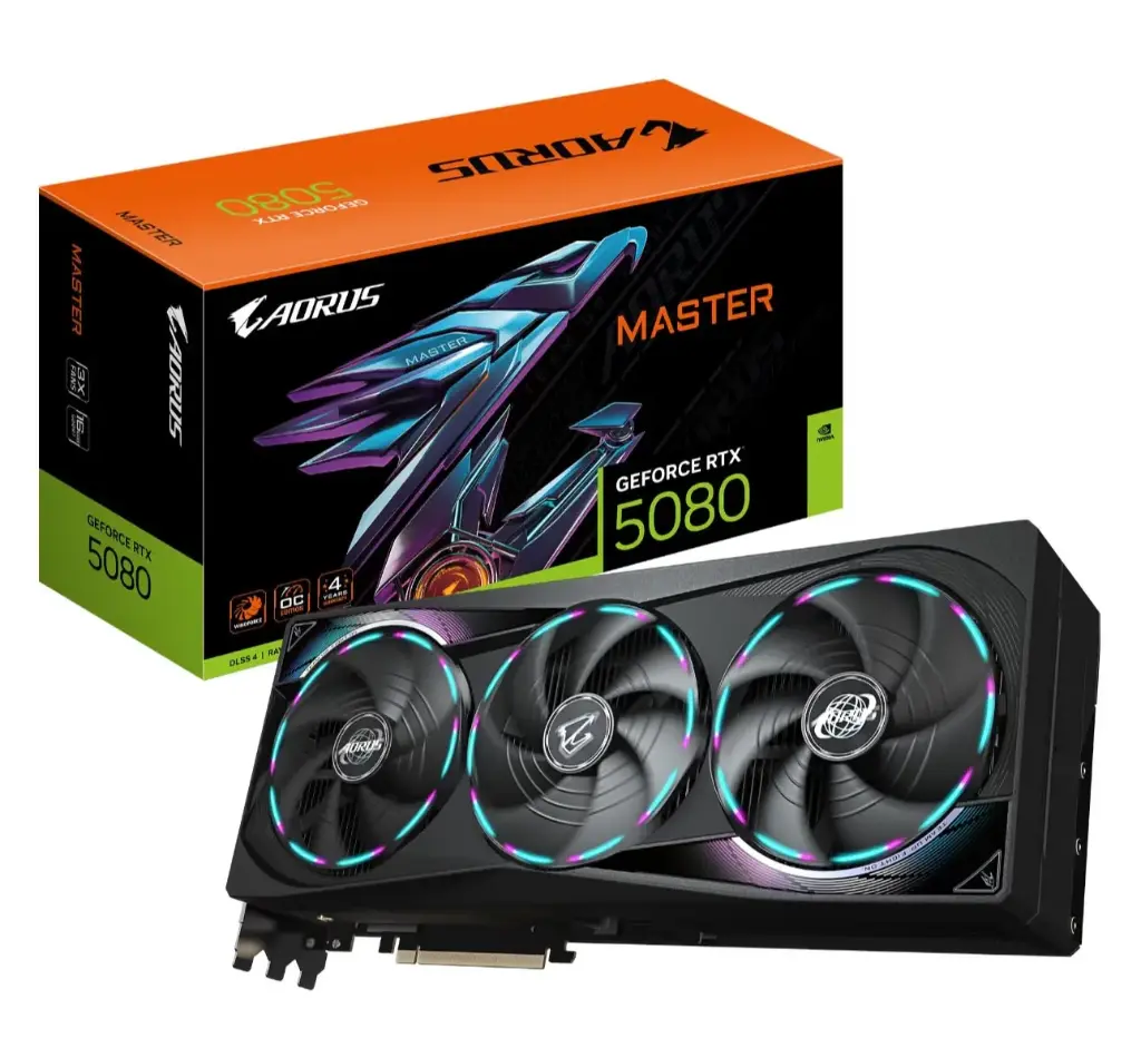 Gigabyte AORUS GeForce RTX 5080 Master 16G Graphics Card