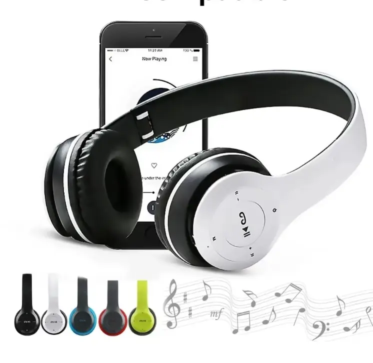 P47 Wireless Bluetooth Over-Ear Headphones