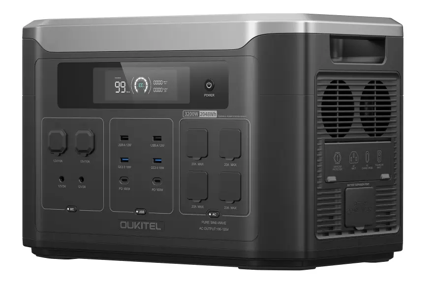 OUKITEL BP3000 Portable Power Station 3200W | 2048Wh