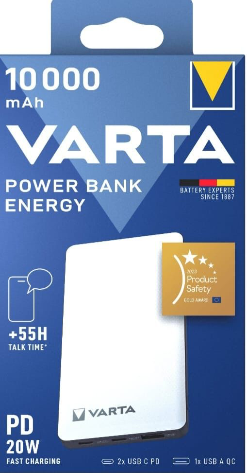VARTA Energy Power Bank 10,000 mAh (LiPo, USB-C)