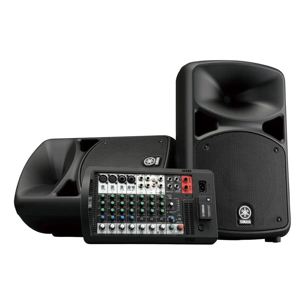 Yamaha STAGEPAS 600BT -10 -Channel Powered Mixer with Dual 2-Way Speakers & Bluetooth (680W)