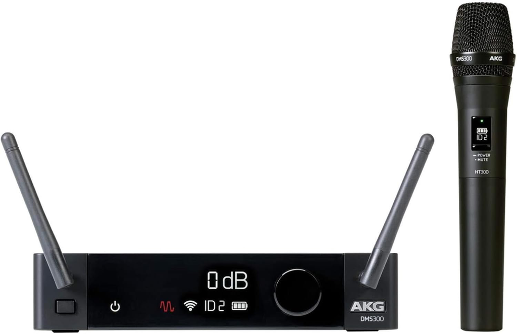 Wireless Microphone System AKG DMS100 Digital 2.4GHz Handheld Vocal System 
