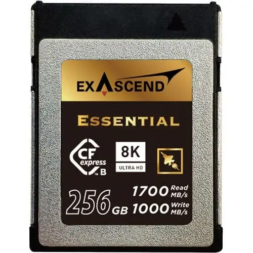 Exascend Essential CFexpress Type B Card 256GB (Read 1800 MB/s, Write 1700 MB/s)