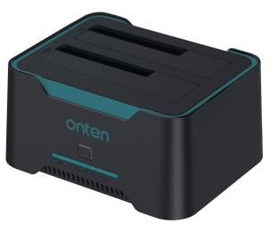 ONTEN OTN-UHD6 Dual Bay External Hard Drive Docking Station for 2.5/3.5 inch HDD/SSD