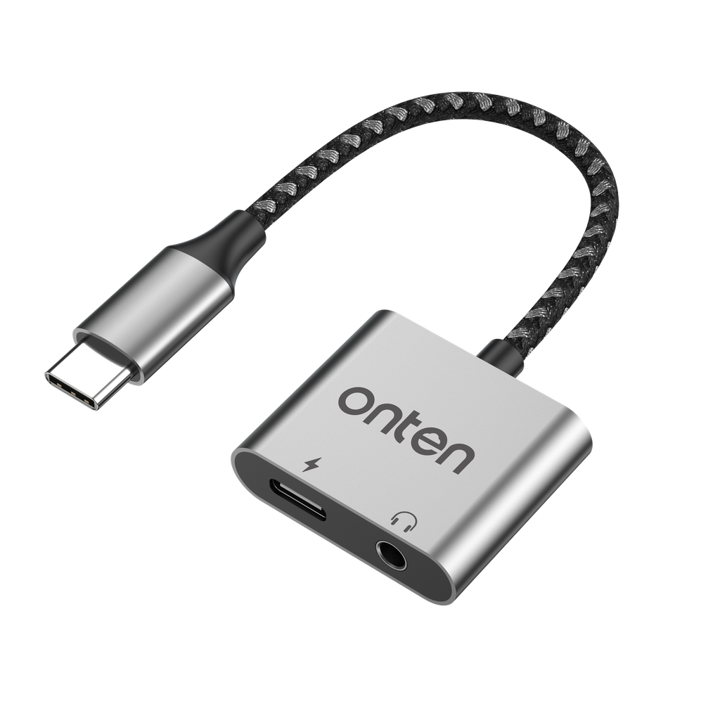 ONTEN OTN-289 2 in 1 Type-C to audio+charging