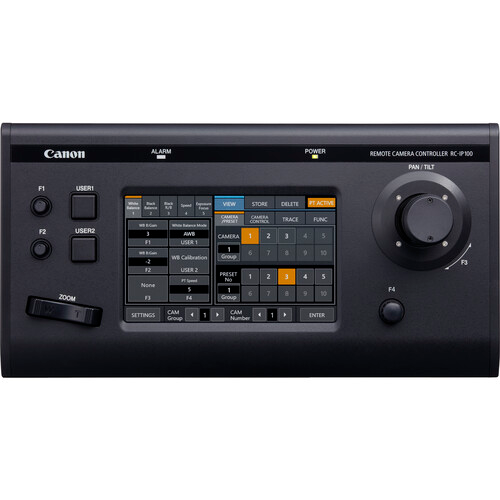 PTZ Camera Controller – Canon RC-IP100 Touchscreen PTZ Joystick Controller 
