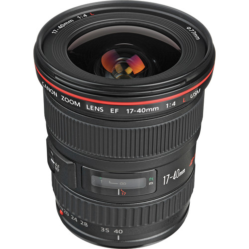 Camera Lens - Canon EF 17-40mm f/4L USM Wide-Angle Zoom Lens 
