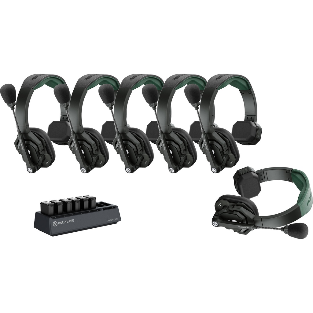 Hollyland Solidcom SE Pro-6S Wireless Full-Duplex Intercom System (1.9GHz, 6 Users)