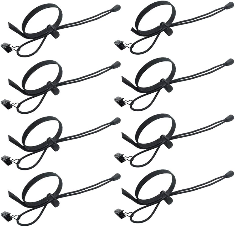Neewer 8 pcs KitBackground Backdrop Clips Clamps Holder with 9.05 inches/23 Centimeters Adjustable Elastic Cord for Photo Video Studio Photography (10090316)