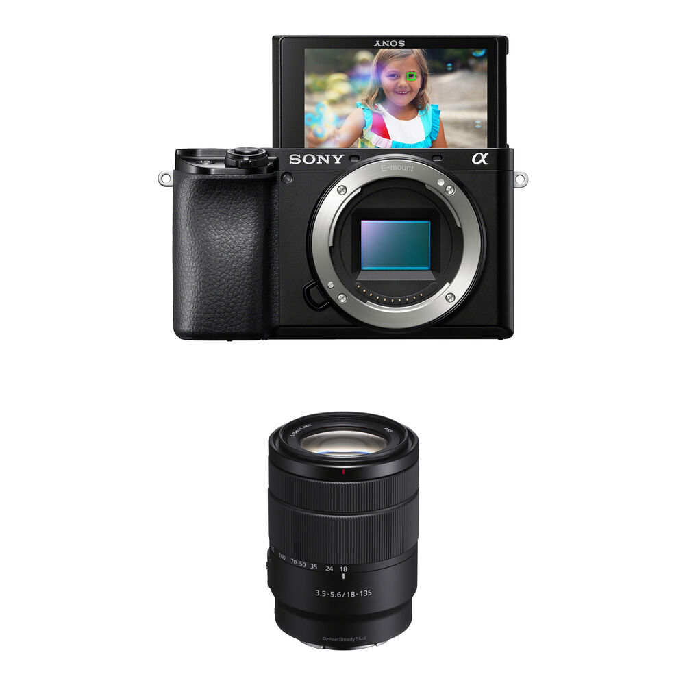 Sony Alpha a6100 Mirrorless Camera with 18-135mm Lens (Black)