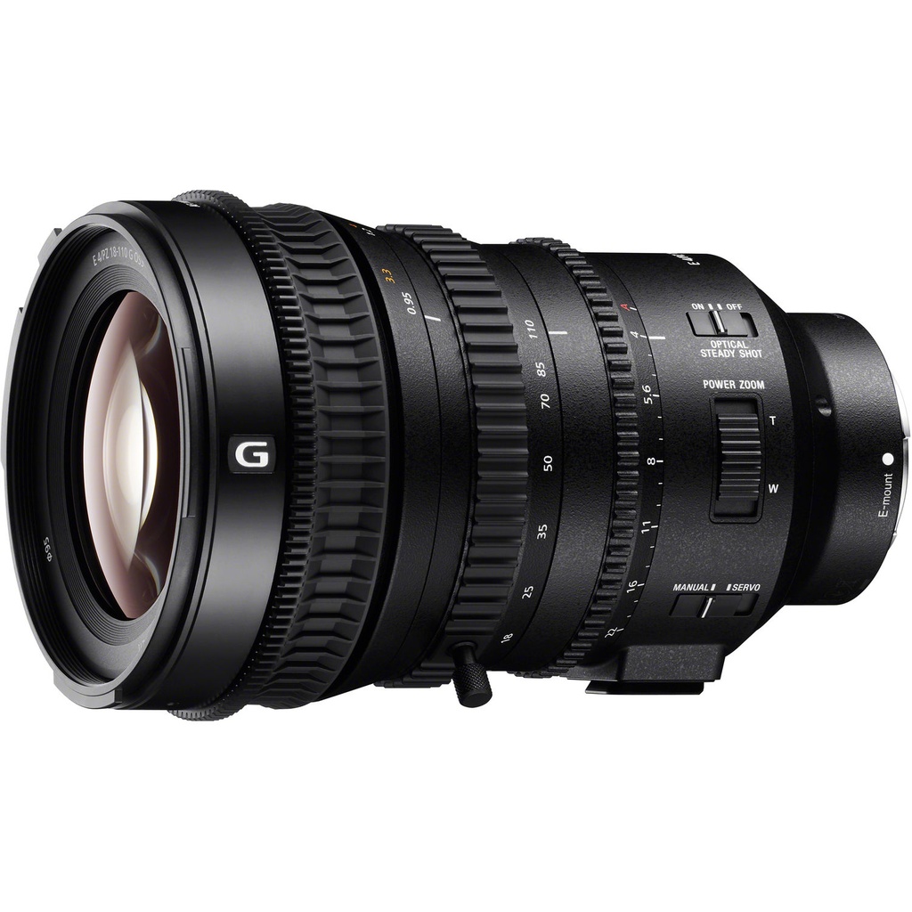 Sony E PZ 18-110mm f/4 G OSS Power Zoom Lens (SELP18110G, Super35 E-Mount)