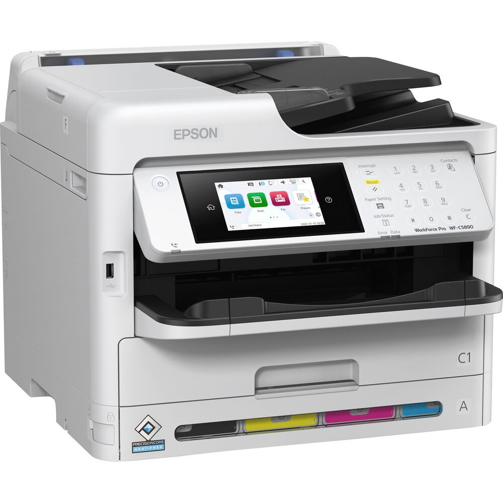 Printer - Epson WorkForce Pro WF-C5890 A4 Color Multifunction Printer (Print, Copy, Scan & Fax) 