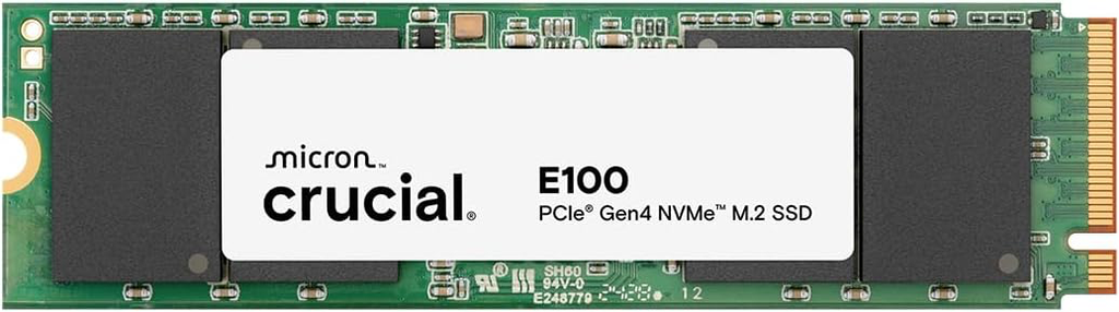 Crucial E100 2TB M.2 NVMe PCIe Gen4 Internal SSD (CT2000E100SSD8)