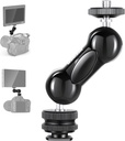 Neewer Multi-Function Double Ball Head with Cold Shoe Mount and 1/4in Screw (10099612)