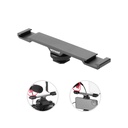 Neewer Dual Cold Shoe Mount Bracket, Aluminum Alloy Extension Bar (10102330)
