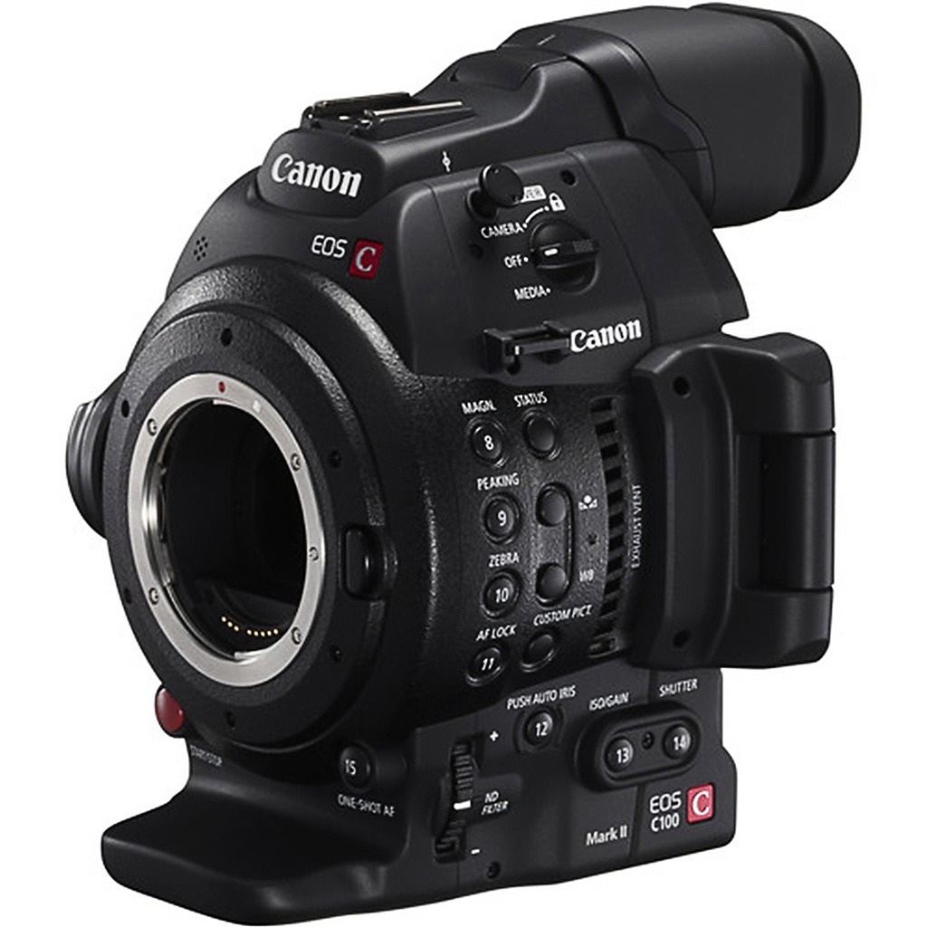 Canon EOS C100 Mark II Super 35mm Cinema Camera (EF Mount, Body Only)