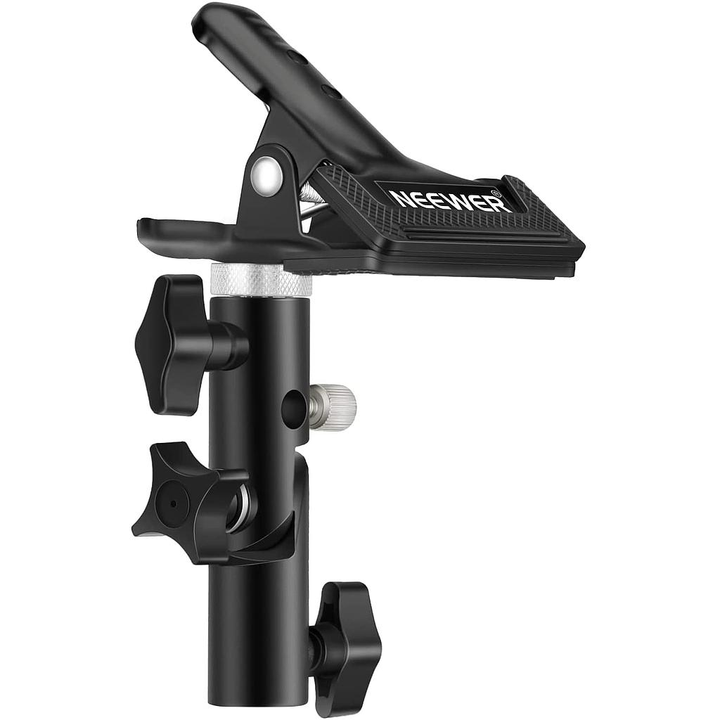 Neewer Photo Studio Heavy-Duty Metal Clamp Holder with 5/8in Light Stand Attachment (10086176)