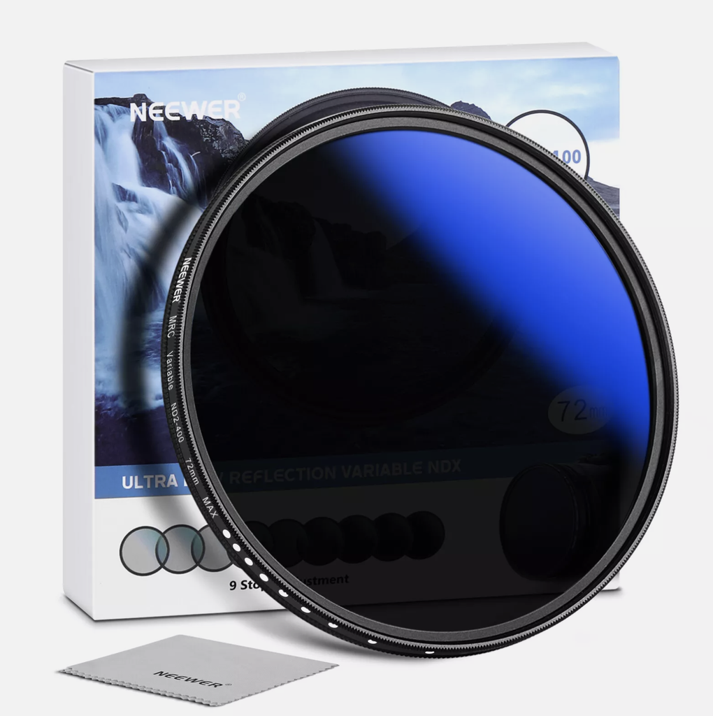Neewer Professional MRC Variable ND Ultra-Slim Filter for 72mm Camera Lens (10100330)