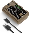 NEEWER Rechargeable Camera Battery with USB Charging Cable Type C, LP-E6NH 10101864