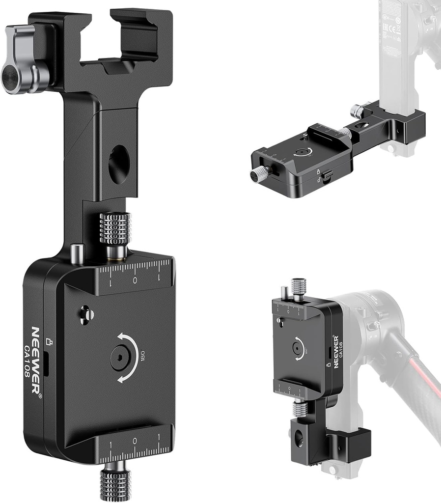 Neewer CA108 Vertical Camera Mount for DJI Ronin RS 4 / RS 3 / RS 3 Pro / RS 2 (10104667)