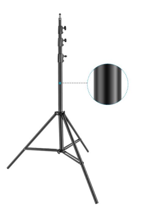 Neewer ST-400 Air-Cushioned Heavy-Duty Light Stand, Black, 13 ft (10096703)