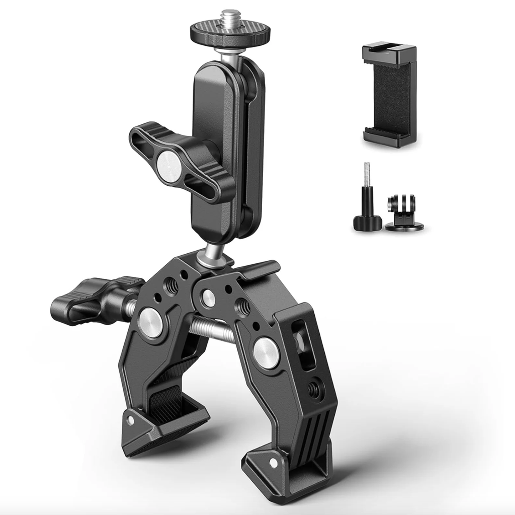 NEEWER ST83 مشبك تثبيت قوي مع ذراع Magic مزدوج برأس كروي بطول 3 بوصات – رقم الموديل 10104474 clamp