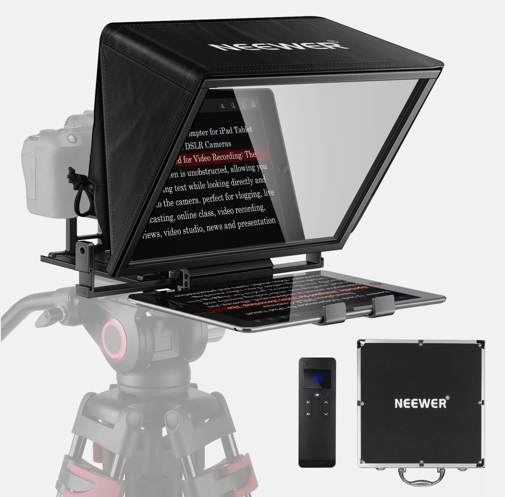 NEEWER Teleprompter X14 with RT-110 Remote & APP Control for iPad Android Tablet 10103182