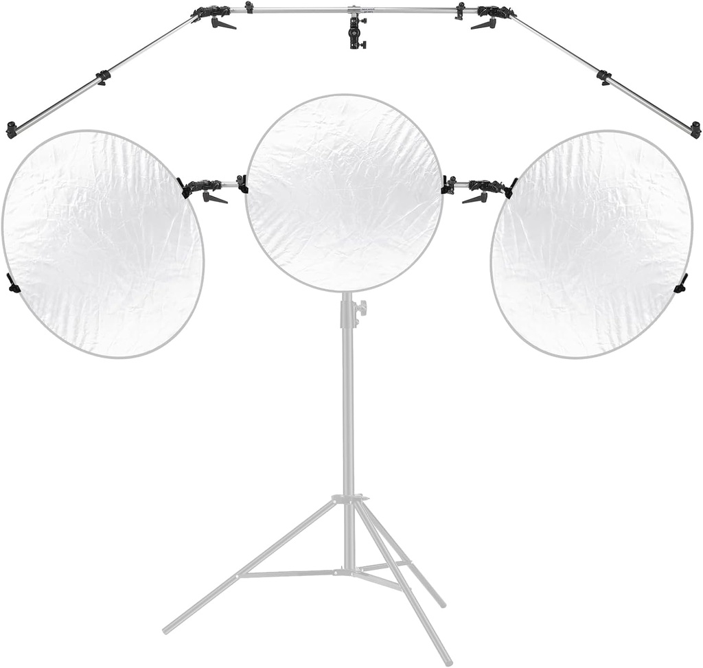 Neewer Triple Reflector Holder for Photography Stand, 108 cm (10103284)