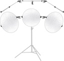 Neewer Triple Reflector Holder for Photography Stand, 108 cm (10103284)
