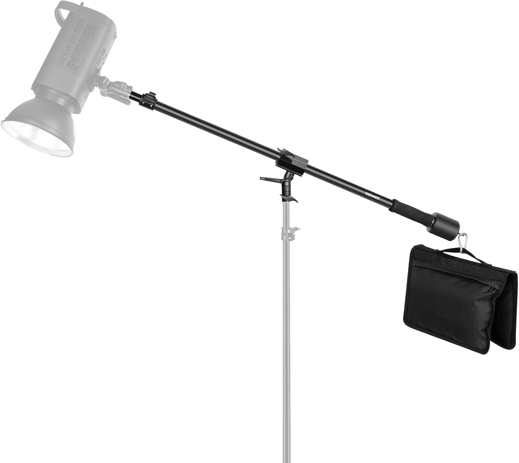 NEEWER Tripod Boom Arm 90 to 156cm with 1.5kg Counterweight and Sandbag 10101279