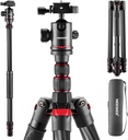 Neewer N55CR Upgraded 205cm/80.7" Carbon Fiber Camera Tripod and Monopod with 2-Section Center Column (10101310)