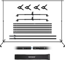Neewer Upgraded 3 x 2.1m Chroma Key Backdrop Stand with Casters (10104401)