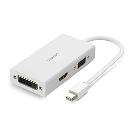 تحويل من مدخل ميني ديسبلاي بورت إلى VGA+HDMI+DVI UGREEN