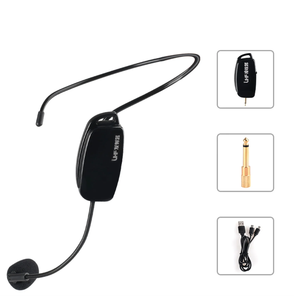 NewGood Wireless Microphone System with Headset and Handheld Microphones