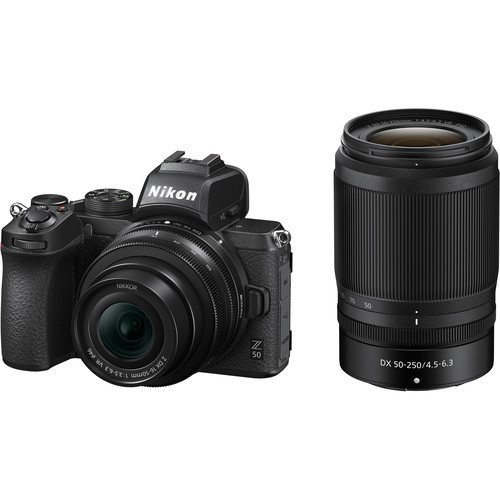 Nikon Z50 Mirrorless Camera with NIKKOR Z DX 16-50mm and 50-250mm Lenses