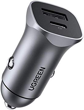 Ugreen model:30780 PD+QC 3.0 18W Dual Ports Fast car charger