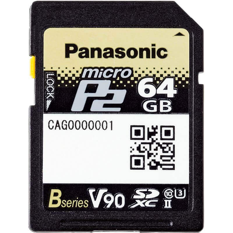Panasonic AJ‑P2M064AG 64 GB microP2 Memory Card