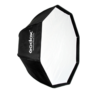 صندوق إضاءة Godox SB-UE120 على شكل مظلة ثنائية (Octa-Umbrella) بحجم 120 سم مع قاعدة تركيب Bowens.