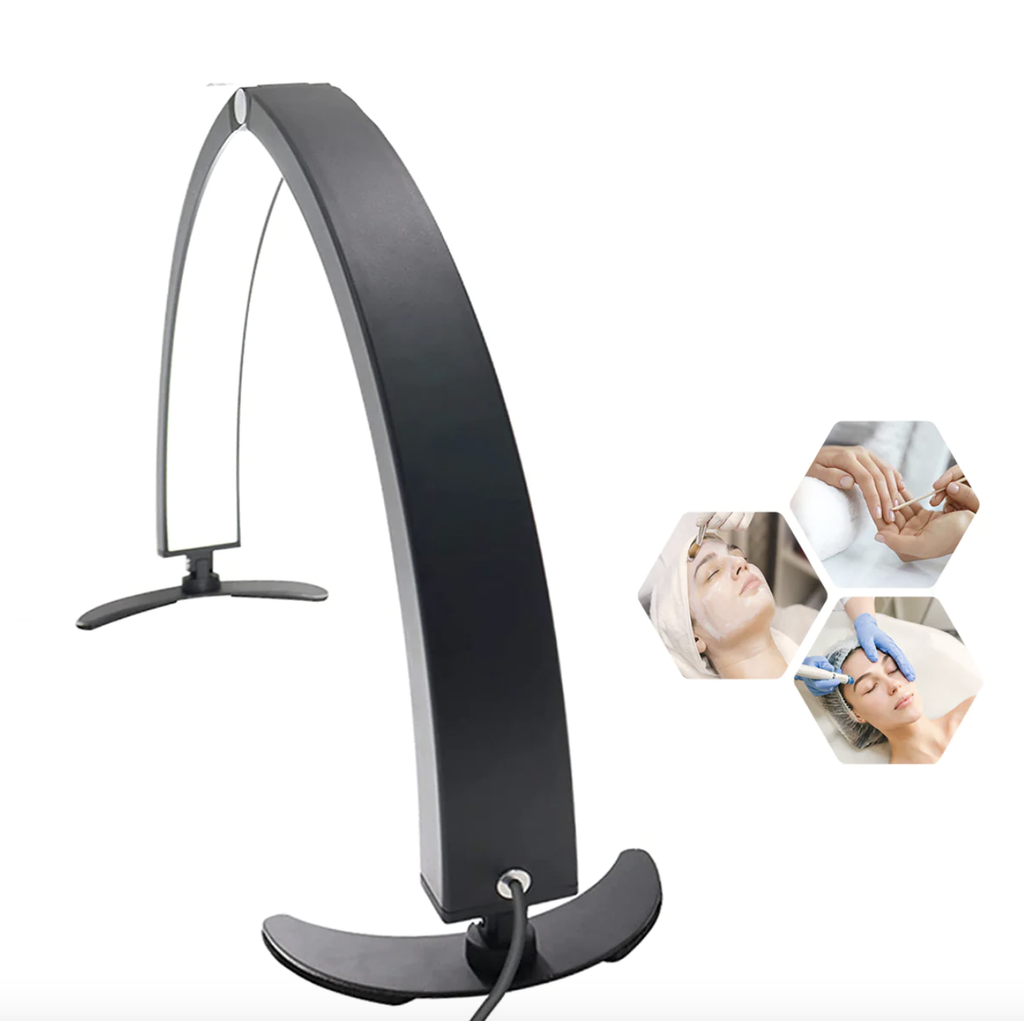 HD-M10X 40W Dimmable Half-Moon Beauty Lamp with Stand