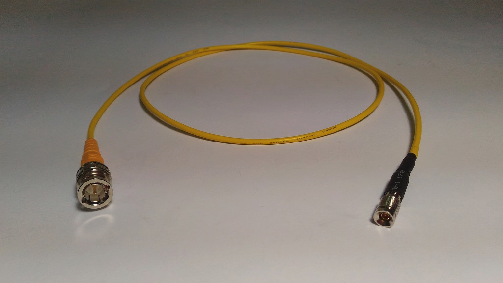 PLUSIN DIN 1.0/2.3 to BNC Male Cable
