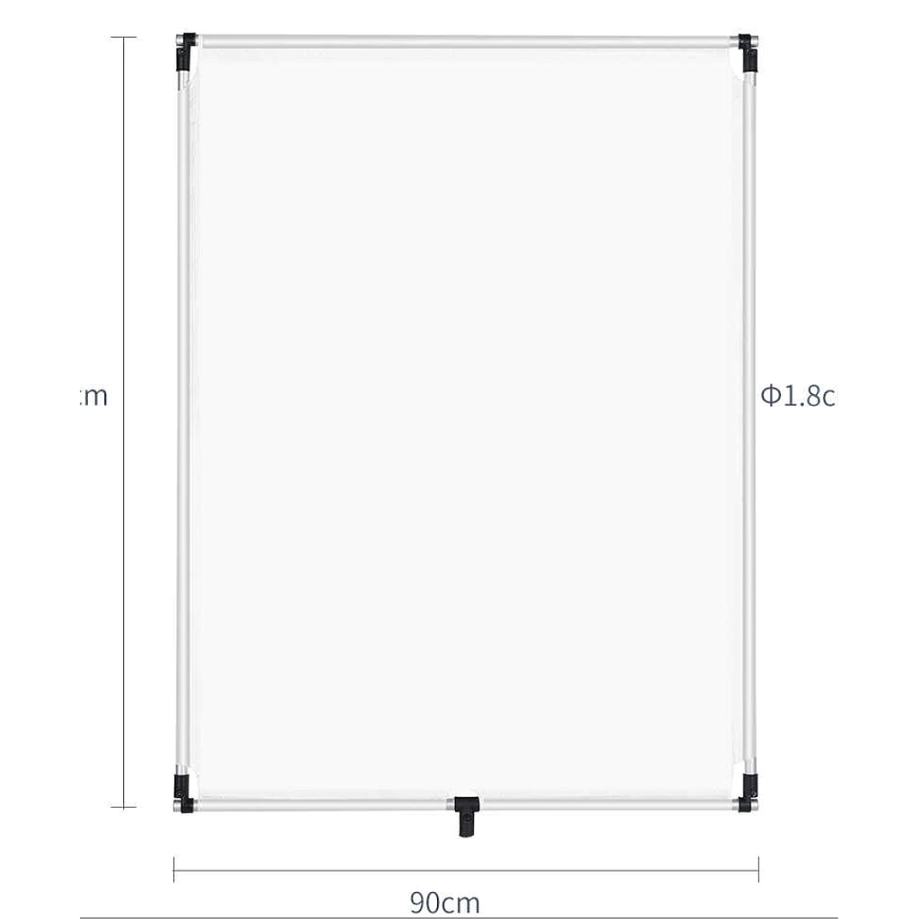 90 x 120cm 35in x  47in Sun Scrim Large 5 in1 Black Silver Gold White Diffuser Reflector Aluminum Alloy Frame for Photography