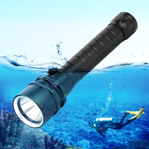 PULUZ PU264 1000LM Aluminium Alloy 50m Diving LED Flashlight (Cold White)
