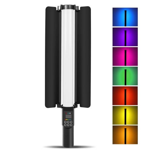 PULUZ PU4135 أنبوب إضاءة LED محمول يدويًا بألوان RGB