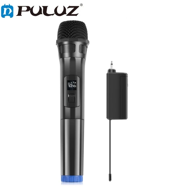 PULUZ PU628 UHF Wireless Dynamic Microphone 3.5mm Transmitter Wireless Lav Mic